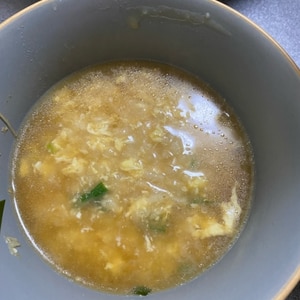 モツ鍋の〆にタマゴ雑炊！